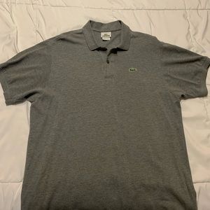 Men’s Lacoste polo Grey Size 6 Vintage